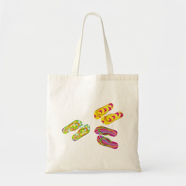 Hello Flip Flops Tote Bag (Front)