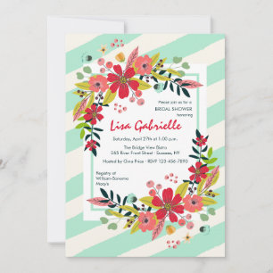 Hello Flowers of Happiness Invitation