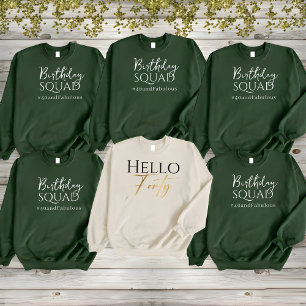 Hello Forty Birthday 40th Party Long Sleeve T-Shirt