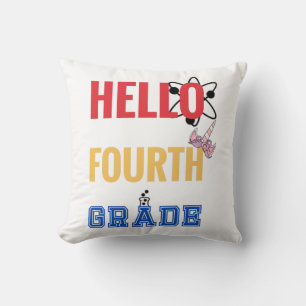 Hello Fourth Grade Back to school 2021 Cushion