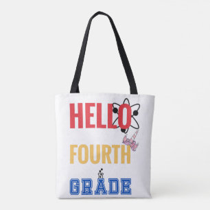Hello Fourth Grade Back to school 2021 Tote Bag