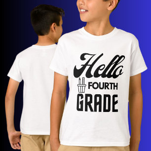 Hello Fourth Grade, Back To School T-Shirt