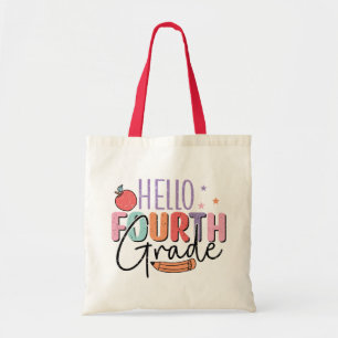 Hello Fourth Grade Back to School Tote Bag