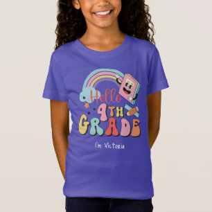 Hello Fourth Grade Colourful Elementary School v2 T-Shirt
