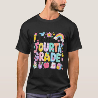 Hello Fourth Grade First Day Of School Cute T-Shirt