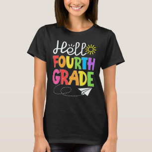 Hello Fourth Grade Fun 4Th Grade Back to School T-Shirt