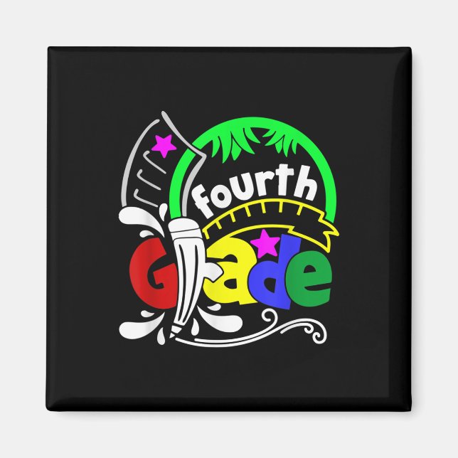 Hello Fourth Grade Funny 4th Grade Back To School  Magnet (Front)
