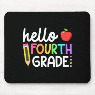 Hello Fourth Grade Team 4th Grade Back to School T Mouse Mat
