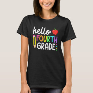 Hello Fourth Grade Team 4th Grade Back To School T T-Shirt