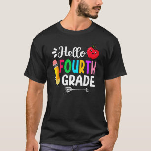 Hello Fourth Grade Team 4th Grade Back To School T T-Shirt
