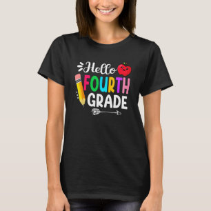 Hello Fourth Grade Team 4th Grade Back To School T T-Shirt