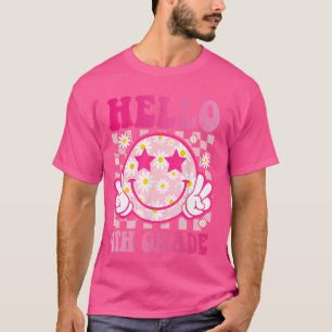 Hello Fourth Grade Team 4th Grade Teacher Girl Bac T-Shirt