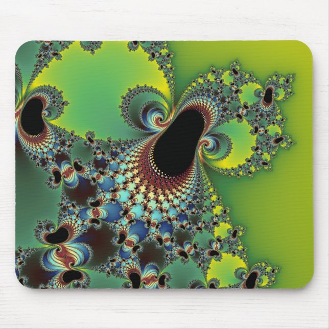 Hello - Fractal Mouse Mat (Front)