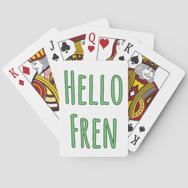 Hello Fren Playing Cards (Back)