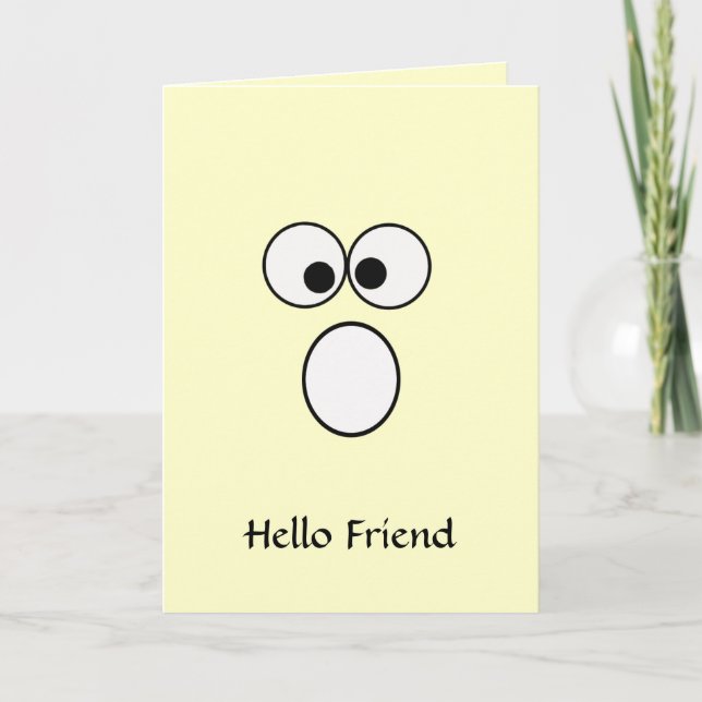 Hello Friend 4 Greeting Card (Front)