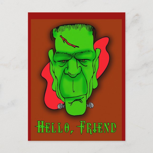 Hello Friend Custom Halloween Invitations (Front)