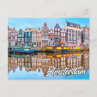 Hello From Beautiful Amsterdam, Netherlands Postcard