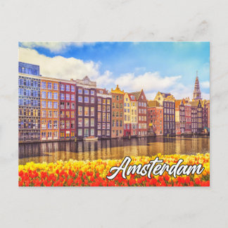 Hello From Beautiful Amsterdam, Netherlands Postcard