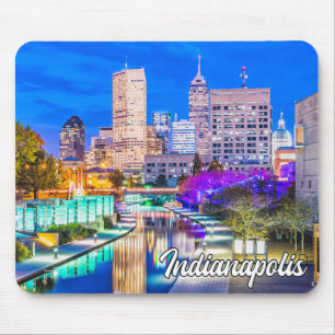 Hello From Beautiful Indianapolis, Indiana, USA Mouse Mat