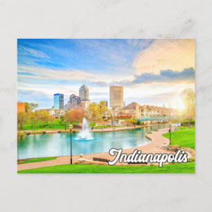 Hello From Beautiful Indianapolis, Indiana, USA Postcard