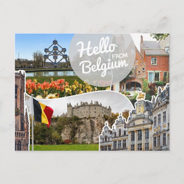 Hello from Belgium Postcard (Front)