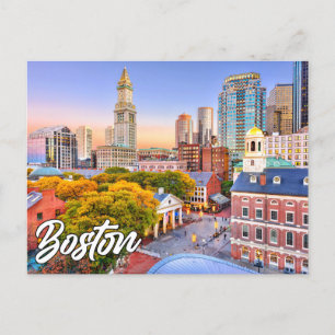Hello From Boston, Massachusetts, United States Postcard