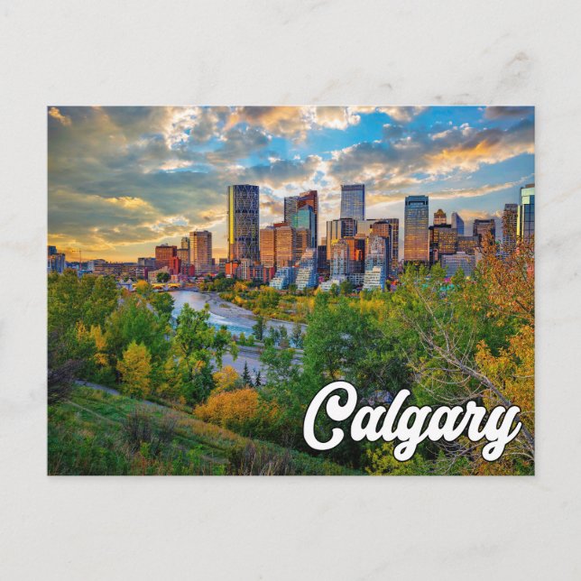 Hello From Calgary, Alberta, Canada Postcard (Front)