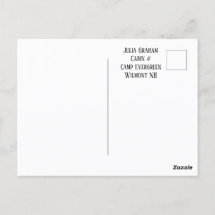 Hello From Camp Postcard