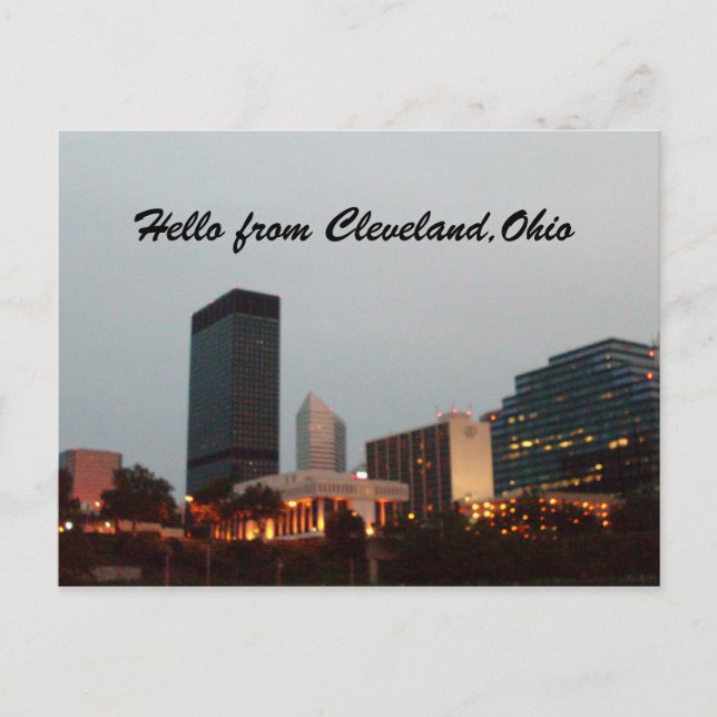 HELLO, FROM CLEVELAND,OHIO postcard (Front)