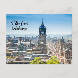 Hello from Edinburgh, Scotland  Postcard