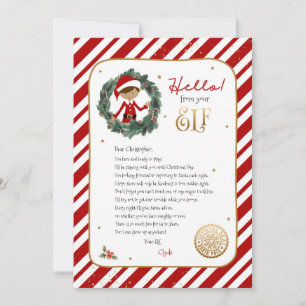 Hello from Elf Welcome Letter Invitation