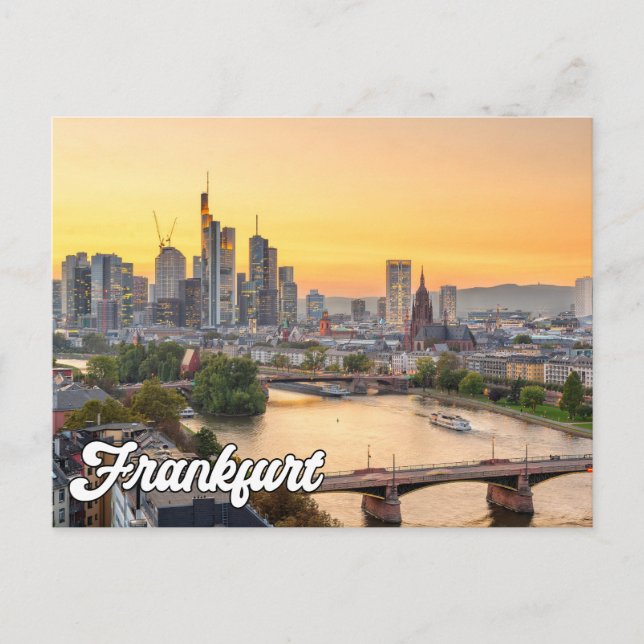 Hello From Frankfurt, Germany Postcard (Front)