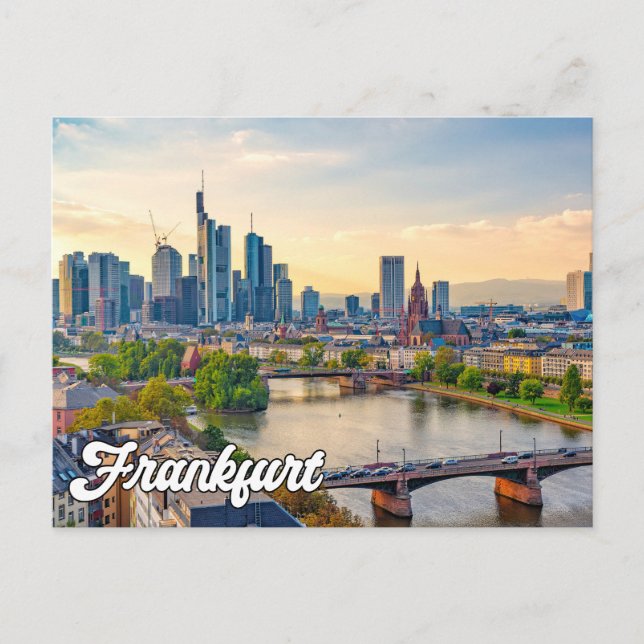 Hello From Frankfurt, Germany Postcard (Front)