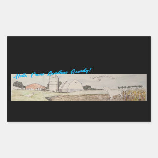 Hello From Goodhue County Rectangular Sticker