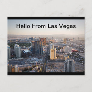 Hello From Las Vegas Strip  Postcard