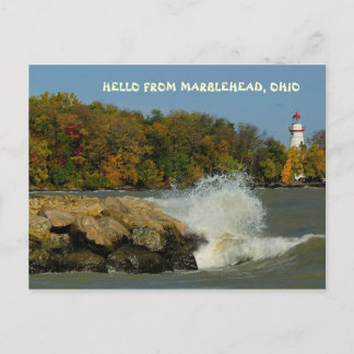 HELLO FROM MARBLEHEAD, OHIO POSTCARD