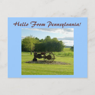 Hello From Pennsylvania! Postcard