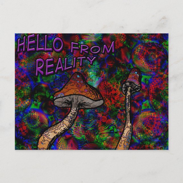 Hello from reality postcard (Front)