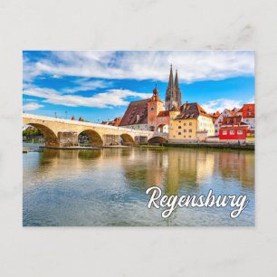 Hello From Regensburg, Germany Postcard