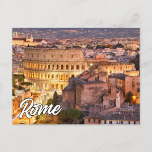 Hello From Rome, Italy Postcard
