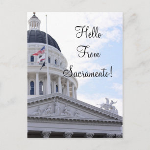 Hello From Sacramento Postcard