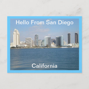 Hello From San Diego, California  Postcard
