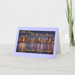 Hello from San Diego Greeting cards