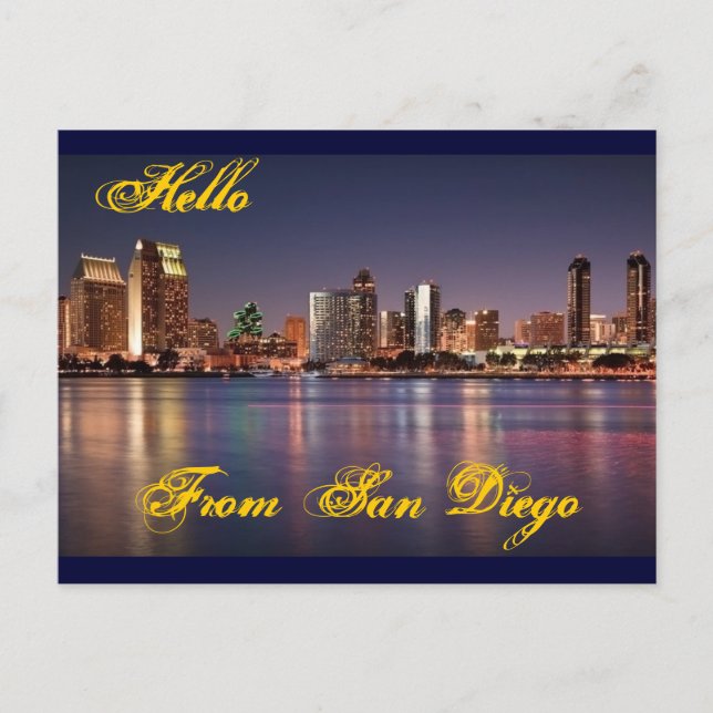 Hello From San Diego Post Card (Front)