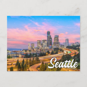 Hello From Seattle, Washington Postcard
