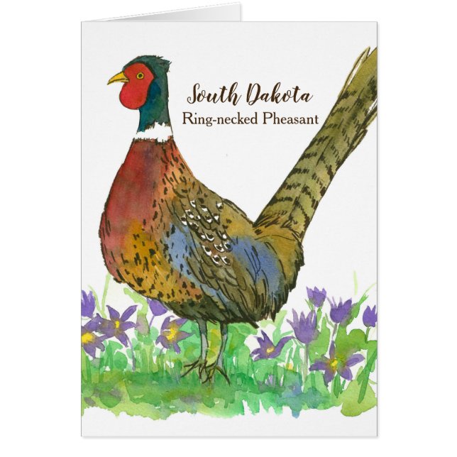 Hello From South Dakota Pheasant Game Bird (Front)