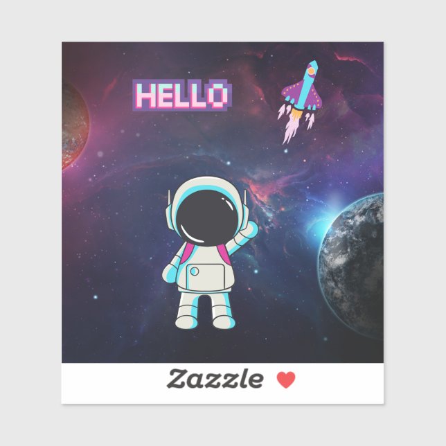 Hello from space. (Sheet)