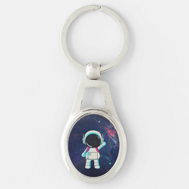 Hello from space. key ring (Front)