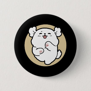 Hello from the Barked Side 6 Cm Round Badge