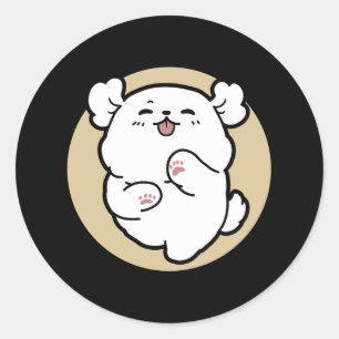 Hello from the Barked Side Classic Round Sticker